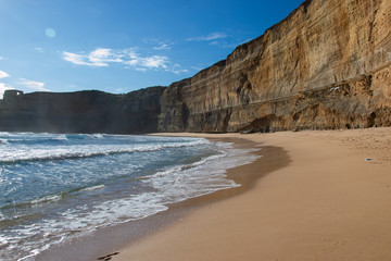 beautiful rock with the beach