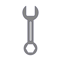 Wrench isolated symbol