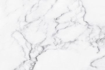 White marble texture with natural pattern for background.