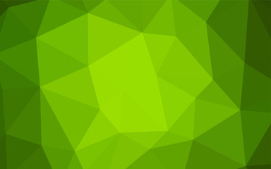 Obraz na płótnie Canvas Light Green vector gradient triangles texture.