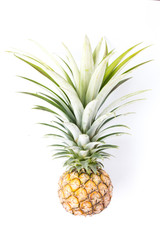 Pineapple on a white