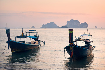 Fototapeta na wymiar Boat in Andaman Sea
