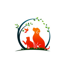 Modern Animal Pet Logo Template