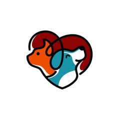 Modern Animal Pet Logo Template