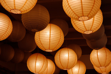 Paper lantern on ceiling © Nguyen