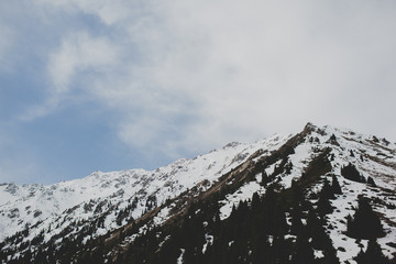 mountains in winter