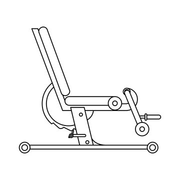 Gym lefs press equipment