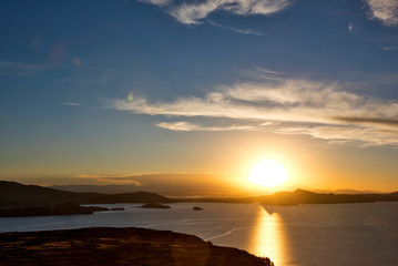 Sunset at Titicaca