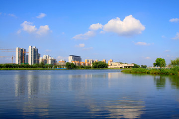 Urban landscape in the autumn