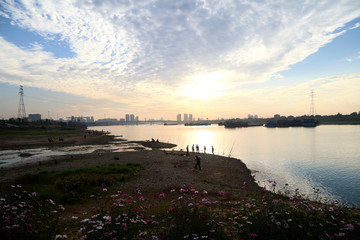  China river beach scenery