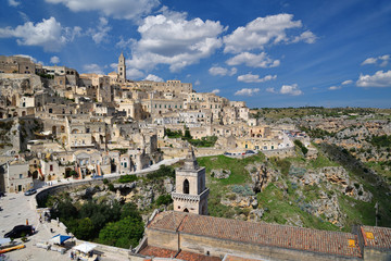 Naklejka premium Matera in der Region Basilikata | Italien