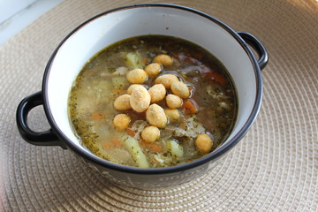 Куриный суп с арахисом