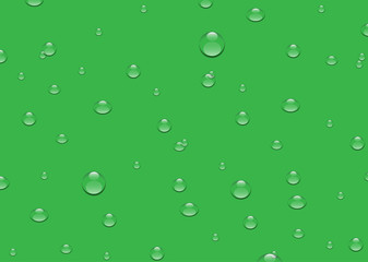 water drop on green background, illustration design