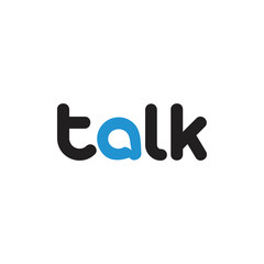 text talk symbol logo vector
