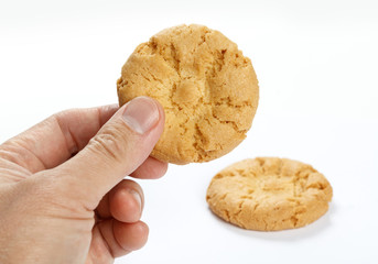 yellow crunchy cookie