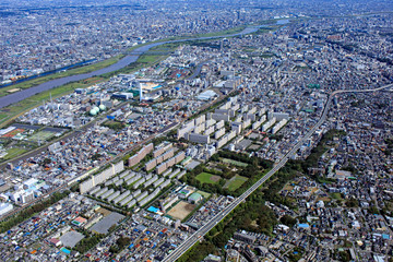 高島平ニュータウン／航空写真