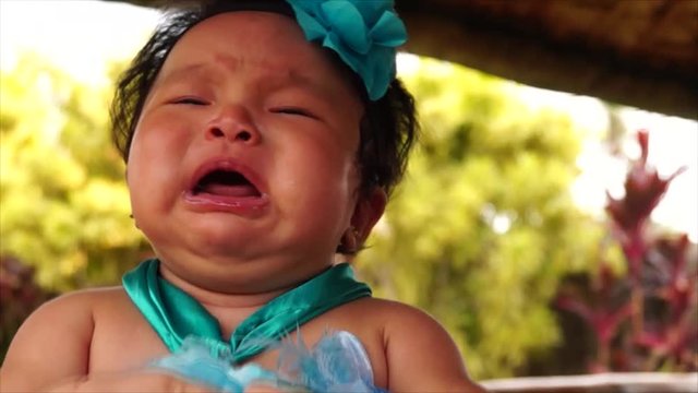 funny fat baby crying