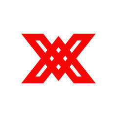 X letter logo design vector template
