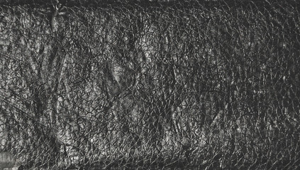 Black shabby leather texture background