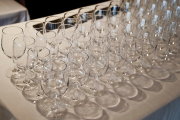 レストランのグラス類