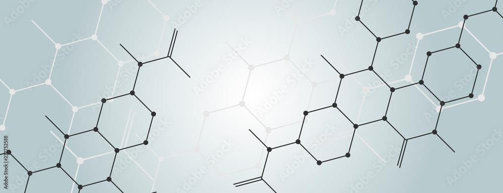 Poster Vector background with connect hexagon design
