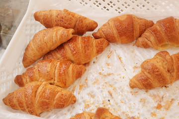 Croissants in the market