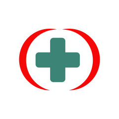 Obraz premium Medical and healthcare logo design vector template