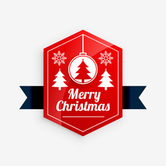 merry christmas red label design
