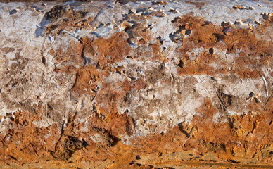 Corrosion of the protective surface of the underground utilities