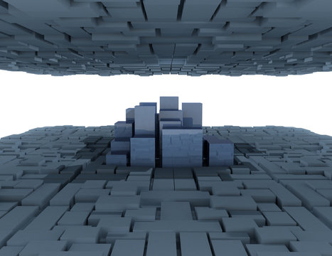 3D futuristic abstract background . 3d rendered illustration