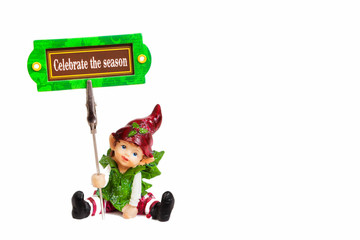 Fairy holding a celebration poster