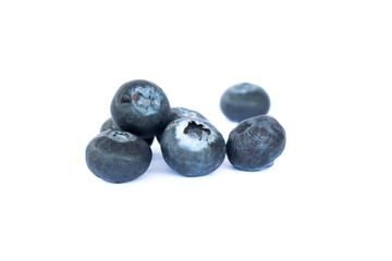 Fresh blueberry on white background