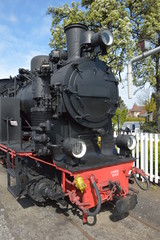 Obraz na płótnie Canvas old steam locomotive
