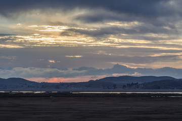 Early morning on lake Titicaca