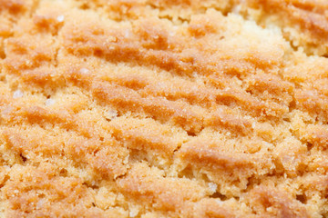 Texture of corn cookie closeup. Sweet cookies. Homemade dough