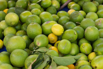 food concept green lemon fruits background texture