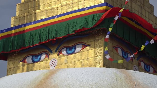 Kathmandu , Nepal: Boudhanath Stupa in Kathmandu, Nepal. Boudhanath is a stupa in Kathmandu, Nepal. It is one of the largest spherical stupas in Nepal.