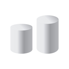 Podium isolated 3d vector. Podium and stand circular