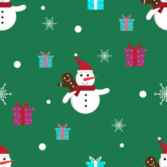 cartoon christmas holiday pattern seamless background