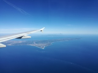 Fototapeta na wymiar Flying Over Greece