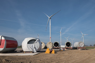 Baustelle, Windkraftanlage