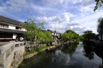 Fototapeta premium 倉敷美観地区と倉敷川風景