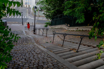 stairs behind Montmartre