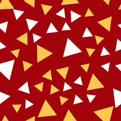 Triangles Seamless vector EPS 10 Abstract geometric pattern. Multicolor Figures. Texture for print and Banner. Flat style