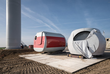 Baustelle, Windkraftanlage
