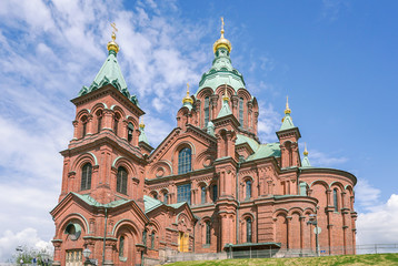 Fototapeta na wymiar Uspenski Kathedrale in Helsinki