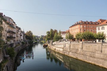 Obraz premium ljubljana river