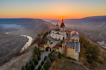Sunrise at Old Orhei Monastery in Moldova Republic - 232771796