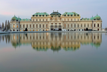 Fototapeta na wymiar Belvedere Palace Vienna - AUSTRIA