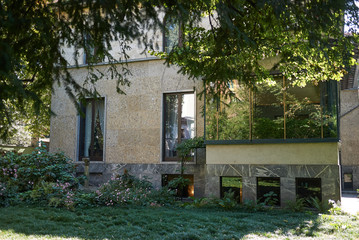 Milano, Italy - September 26, 2018 : View of Villa Necchi Campiglio